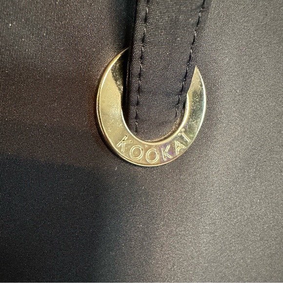 Kookai navy blue nylon shoulder bag - Picture 2 of 6